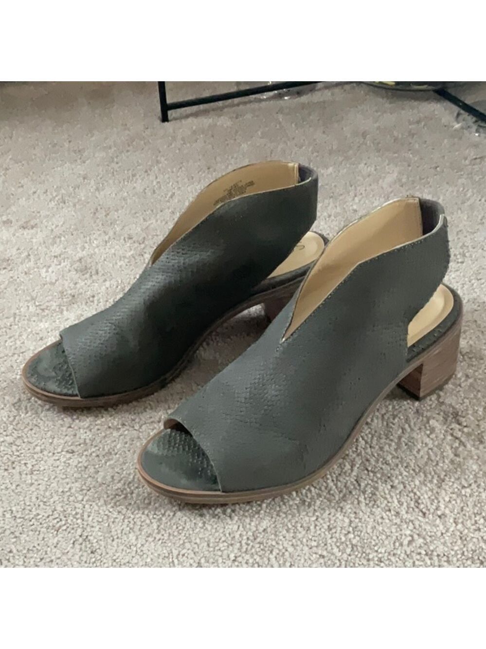Sole Society Terran Sandal Slate Gray Leather US 9 - Picture 3 of 6